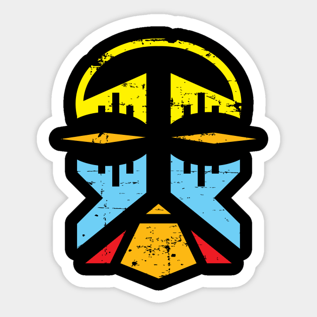 Tribal Mask Sticker by jazzworldquest